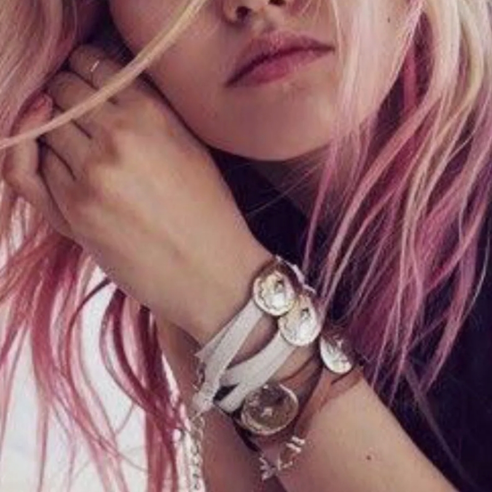 Spell and the gypsy Concho leather bracelet VINTAGE